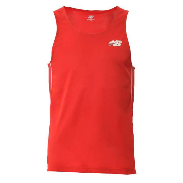 ◆◆メール便発送 ＜ニューバランス＞ NEW BALANCE レーシングシャツ (JMTR9052) (RED：RED)