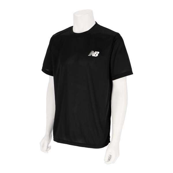 ◆◆メール便発送 ＜ニューバランス＞ NEW BALANCE トレーニングショートスリーブシャツ AMT45401 (BK) サッカー・フットサル