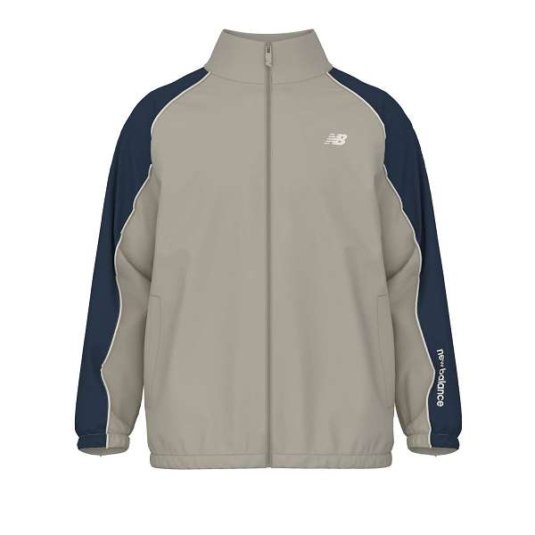 ◆◆ ＜ニューバランス＞ NEW BALANCE ウーブントラックジャケット 裏トリコット起毛 AMJ53171 (SHY)