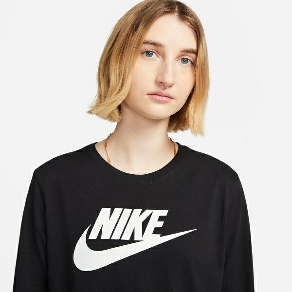 ◆◆送料無料 メール便発送 ＜ナイキ＞ NIKE ウィメンズ NSW X エッセンシャル ICN F L/S Tシャツ FJ0442 (010) 3