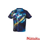 ◆◆メール便発送 <ニッタク> Nittaku スカイトリックシャツ NW2207 (09)ブルー 卓球