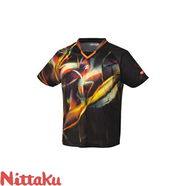 ◆◆メール便発送 ＜ニッタク＞ Nittaku スカイトリックシャツ NW2207 (71)ブラック 卓球