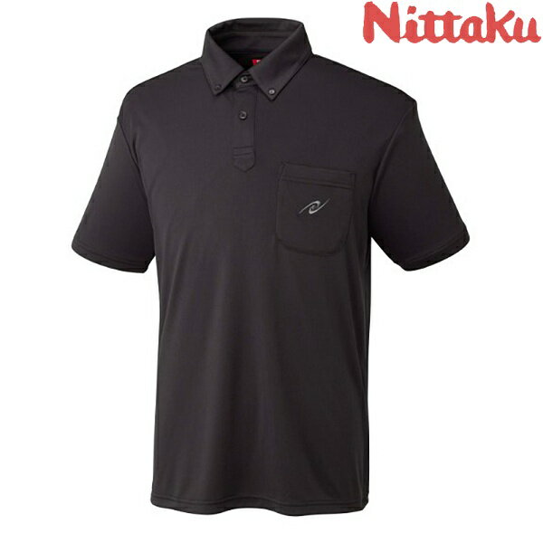 ◆◆メール便発送 ＜ニッタク＞ Nittaku ソフトポロシャツ NX2011 (71)ブラック 卓球