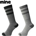 ◆◆メール便発送 <マイン> mine 2足組ソックス ユニセックス 靴下 スノーボード スキー MP698