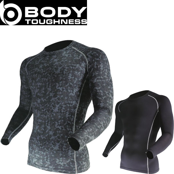 ◆◆メール便発送 ＜おたふく手袋＞ メンズ BTパワーストレッチ クルーネックシャツ インナー 長袖シャツ JW-174