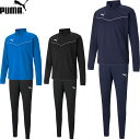 ◆◆ <プーマ> PUMA ユニセックス TEAMRISE 1/4ジップトップ&トレーニングパンツ 上下セット サッカー 657643-657646