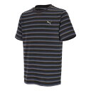 ◆◆メール便発送 <プーマ> PUMA SUMMER SS ストライプ Tシャツ 686877 (01)(4)
