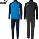 ◆◆ <プーマ> PUMA TEAMLIGA 1/4ジップトップ&トレーニングパンツ メンズ ジャージ 上下セット サッカー 658017-658479