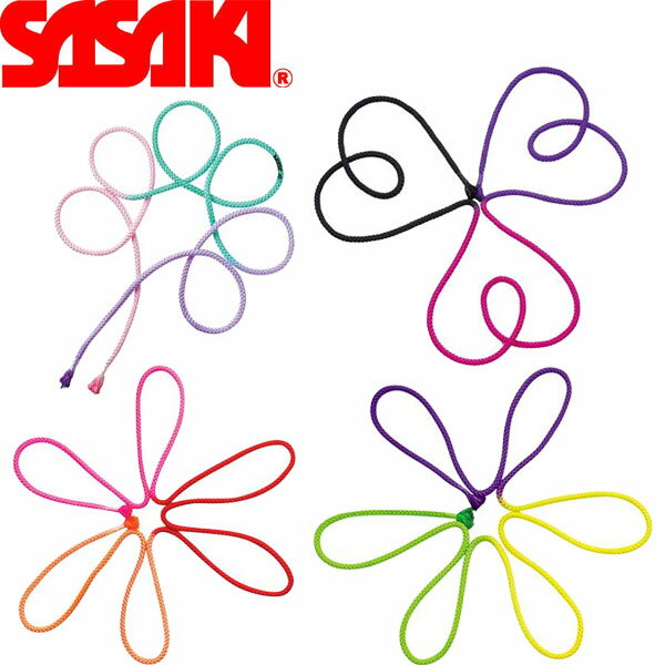 ◆◆メール便発送 ＜ササキ＞ SASAKI 3色ロープ F.I.G.(国際体操連盟)認定品 新体操 縄 M-280G-F