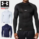 送料無料 メール便発送 即納可★【UNDER ARMOUR】アンダーアーマー UAヒートギアアーマー コンプレッション ロングスリーブ モック 1358645