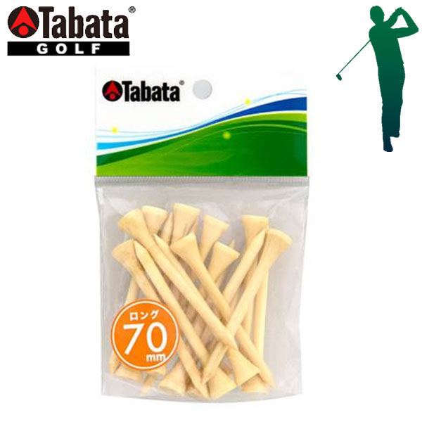 送料無料 メール便発送 即納可★ 【TabataGOLF】タバタゴルフ プロスリムロング（白木） GV0506