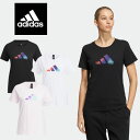 メール便発送 即納可☆【adidas】アディダス UST ロゴ グラフィック レディース 半袖Tシャツ CZ648(4)