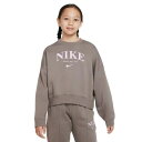 即納可★ 【NIKE】ナイキ YTH ガールズ NSW フリース L/S クルー ジュニア トレーナー DV2563 040