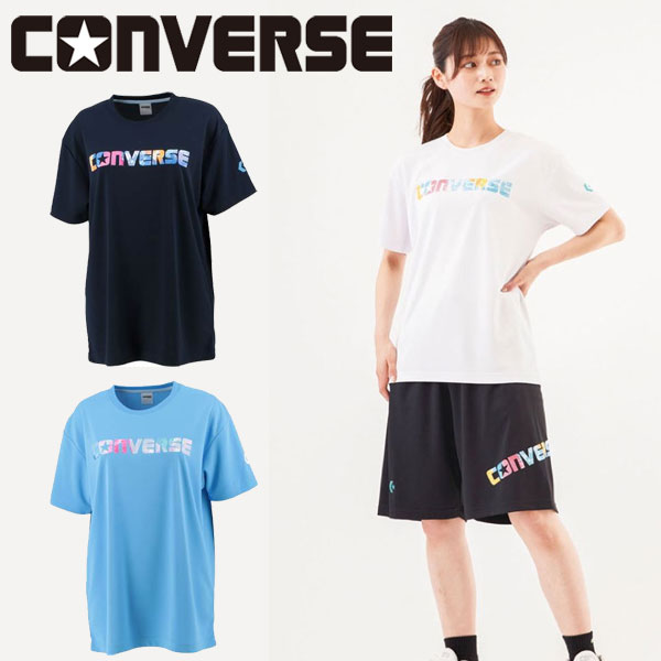 送料無料 メール便発送 即納可★【CONVERSE】コンバース 3S ウィメンズ プリント Tシャツ 半袖シャツ レディース CB331353