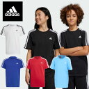 メール便発送 即納可☆【adidas】アディダス エッセンシャルズ スリーストライプス コットンTシャツ ジュニア ECN59
