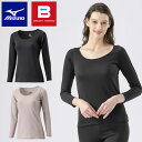 メール便発送 即納可★ 【MIZUNO】ミズノ ブレスサーモアンダーウエア 薄手 for Daily ラウンドネック9分袖シャツ 2023年モデル ウィメンズ ...