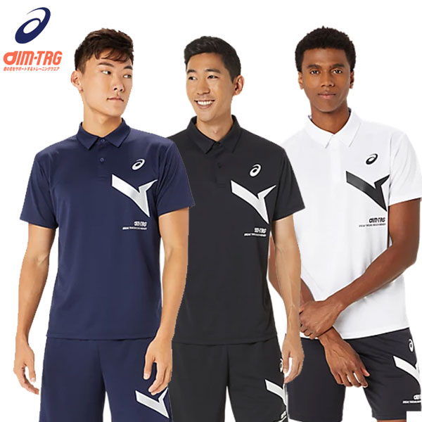 asics - asics アシックス golf wear ゴルフウェア ポロシャツ L