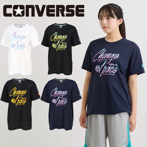 送料無料 メール便発送 即納可☆【CONVERSE】コンバース ウィメンズ プリント Tシャツ レディース CB341353