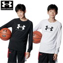 メール便発送 即納可★【UNDER ARMOUR】アンダーアーマー UAテック ビッグロゴ L/S バスケット Tシャツ ジュニア 1388722