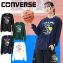 メール便発送 即納可☆【CONVERSE】コンバース ガールズプリントロングスリーブシャツ バスケットボール CB342353L