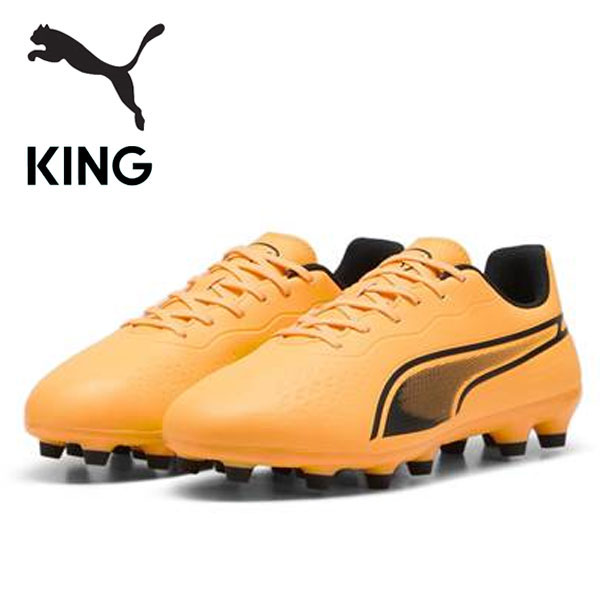 即納可☆【PUMA】プーマ キング マッチワイド HG/AG 3E相当 メンズ サッカースパイク 107812