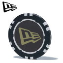 メール便発送 即納可★【NEW ERA】 ニューエラ 【ゴルフ】 チップマーカー フラッグロゴ ブラック × ゴールド 14110185(4)