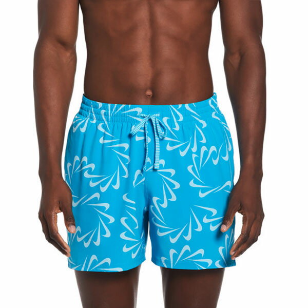 メール便発送 即納可☆【NIKE】ナイキ スウッシュ ライン 5 ユーティリティ/水陸両用 総柄 ボレーショーツ USサイズ メンズ 水着 海パン NESSD509
