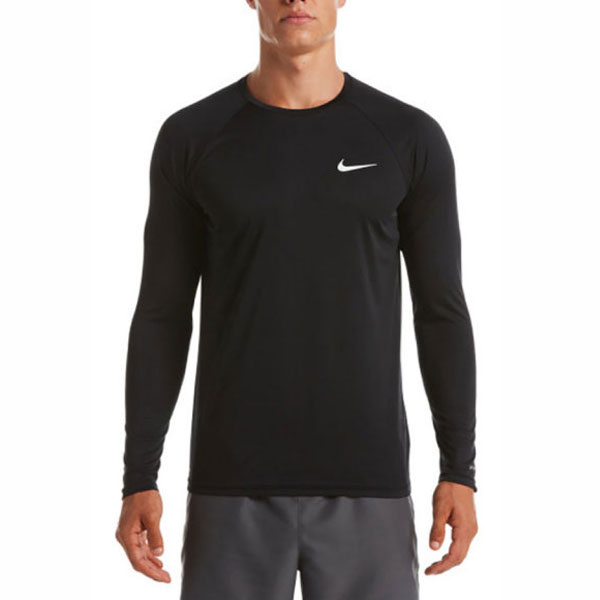 メール便発送 即納可☆【NIKE】ナイキ エッセンシャル ロングスリーブ ハイドロガード メンズ ラッシュガード NESSA587