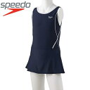 ◆◆□メール便発送 <スピード> Speedo ロデースカートスーツ(ジュニア/ガールズ/スクール水着/ワンピース) SFG02016 (NW:N*W) 一般水着(4)