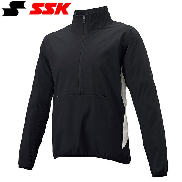 ◆◆【特価】 ＜エスエスケイ＞ SSK 長袖ハーフZIPボンディングジャケット BWP2002 (9010)