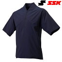 ◆◆ <エスエスケイ> SSK 半袖ハーフZIPボンディングジャケット BWP2003H (70)