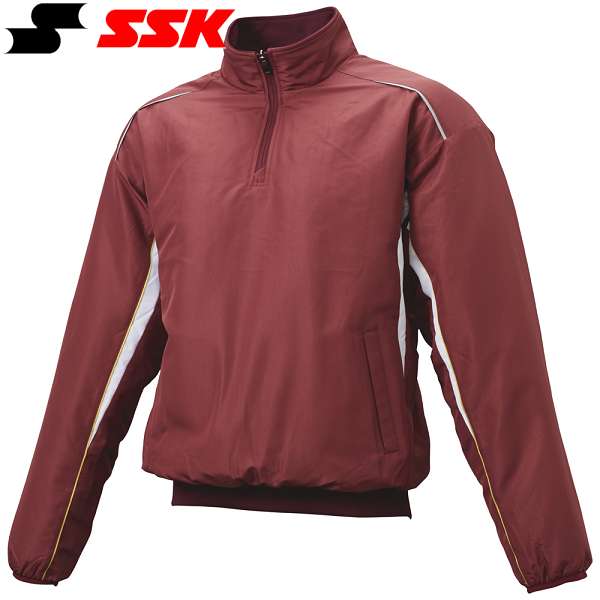 ◆◆ ＜エスエスケイ＞ SSK 蓄熱ハーフZIP長袖中綿プレジャン BWP2400 (2210)