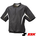 ◆◆ <エスエスケイ> SSK ハーフZIP半袖裏メッシュプレジャン BWP2411H (9010)