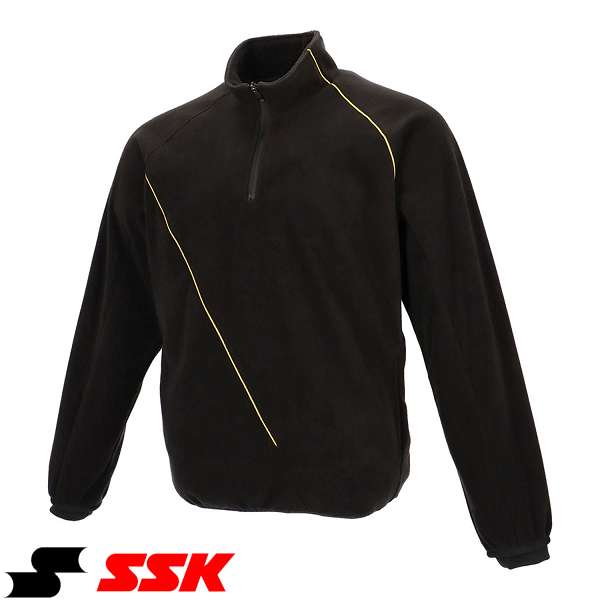 ◆◆ ＜エスエスケイ＞ SSK ジュニアフリースジャケット ハーフZIP長袖(裏タフタ) BWF230HZJ (90)