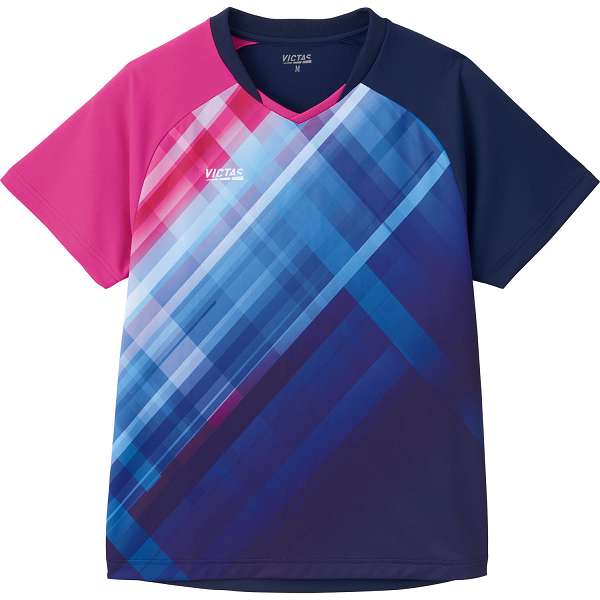 ◆◆メール便発送 ＜ヴィクタス＞ VICTAS グラデチェック ゲームシャツ 612501 (6000)