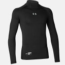 ◆◆メール便発送 <アンダーアーマー> UNDER ARMOUR ヒートギアアーマー ロングスリーブ モック ユース(ベースボール/BOYS) 1358651 (Black(001))(4)