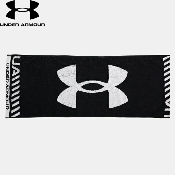 ◆◆定形外発送 ＜アンダーアーマー＞ UNDER ARMOUR スポーツタオル(トレーニング/UNISEX) 1364238 (Black/White/White(001))