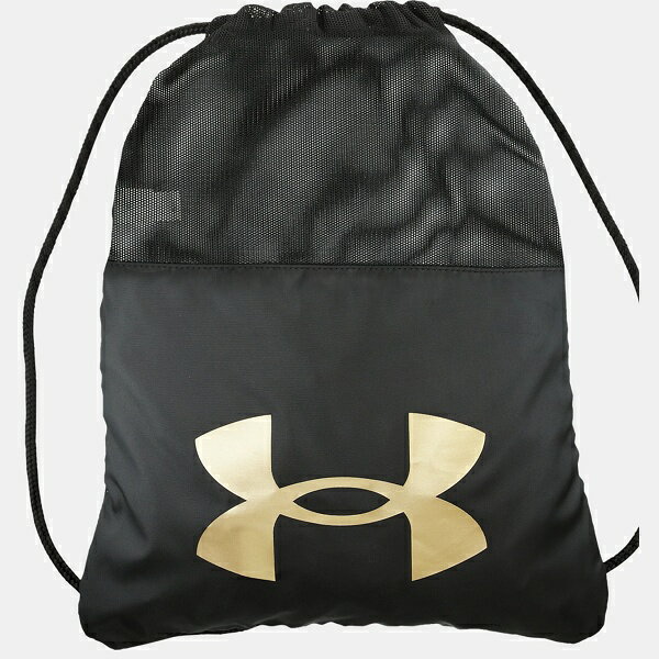 ◆◆メール便発送 ＜アンダーアーマー＞ UNDER ARMOUR ベースボール サックパック ハーフ メッシュ 13L(ベースボール/MEN) 1364505 (Black/Gold(001))