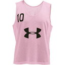 ◆◆ ＜アンダーアーマー＞ UNDER ARMOUR チーム ナンバー ビブス (10枚セット) 1295510 (PNK/BLK(650))