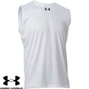 ◆◆送料無料 メール便発送 ＜アンダーアーマー＞ UNDER ARMOUR チーム スリーブレス シャツ 1375589 (WHITE/(100))