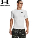 ◆◆メール便発送 <アンダーアーマー> UNDER ARMOUR UAヒートギアアーマー ショートスリーブ シャツ(トレーニング/MEN) 1361518 (WHITE/BLACK(100))(4)