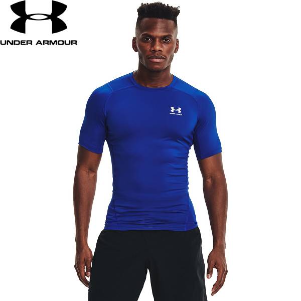 ◆◆メール便発送 ＜アンダーアーマー＞ UNDER ARMOUR UAヒートギアアーマー ショートスリーブ シャツ(トレーニング/MEN) 1361518 (ROYAL/WHITE(400))