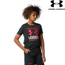 ◆◆メール便発送 <アンダーアーマー> UNDER ARMOUR UAテック ショートスリーブ Tシャツ&ショーツセット(トレーニング/BOYS) 1378275 (BLK/BLK/RED(001))