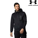 ◆◆ ＜アンダーアーマー＞ UNDER ARMOUR UAアーマースプリングニット フルジップ フーディー(トレーニング/MEN) 1384811 (BLK(001))