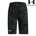 ◆◆送料無料 メール便発送 ＜アンダーアーマー＞ UNDER ARMOUR UAベロシティ ジャカード ショーツ(トレーニング/KIDS) 1373502 (Black/White/White(001))