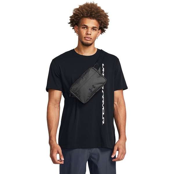 ◆◆ ＜アンダーアーマー＞ UNDER ARMOUR UAルードン ライト ウエストバッグ クロスボディ(トレーニング/UNISEX) 1381914 (Castlerock/Black/Black(025)) 3