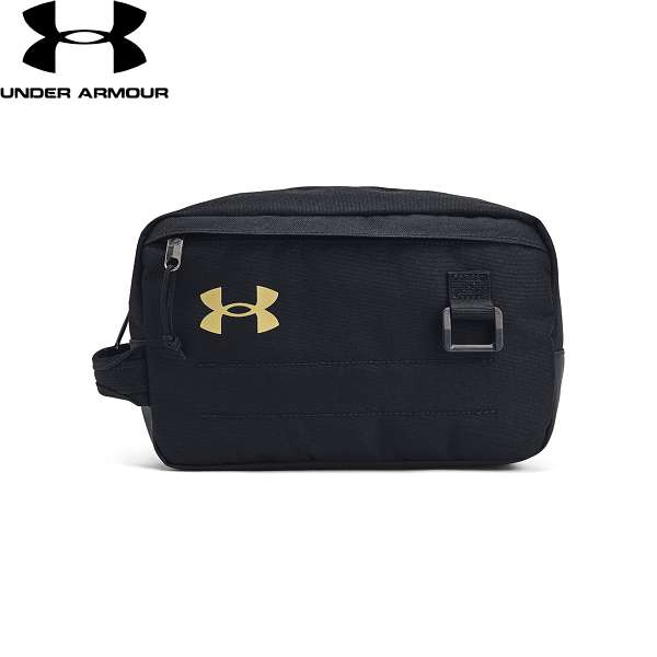 ◆◆定形外発送 ＜アンダーアーマー＞ UNDER ARMOUR UAコンテイン トラベル キット(トレーニング/UNISEX) 1381922 (Black/MetallicGold(001))