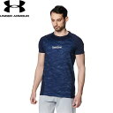 ◆◆メール便発送 <アンダーアーマー> UNDER ARMOUR UAヒートギア コンフォート フィッティド ノベルティ ショートスリーブ クルーネック シャツ(ベースボール 1384734 (MidnightNavy(410))(4)