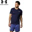 ◆◆送料無料 メール便発送 ＜アンダーアーマー＞ UNDER ARMOUR UAヒートギア フィッティド ショートスリーブシャツ(トレーニング/MEN) 1387941 (MidnightNavy(410))