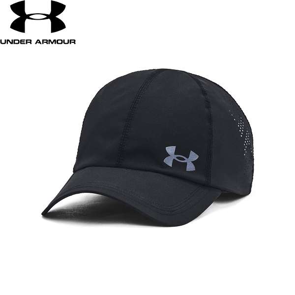 送料無料 メール便発送 ＜アンダーアーマー＞ UNDER ARMOUR UAアイソチル ローンチ アジャスタブル キャップ ランニング/MEN 1383477 Black/Black/Reflective 001 